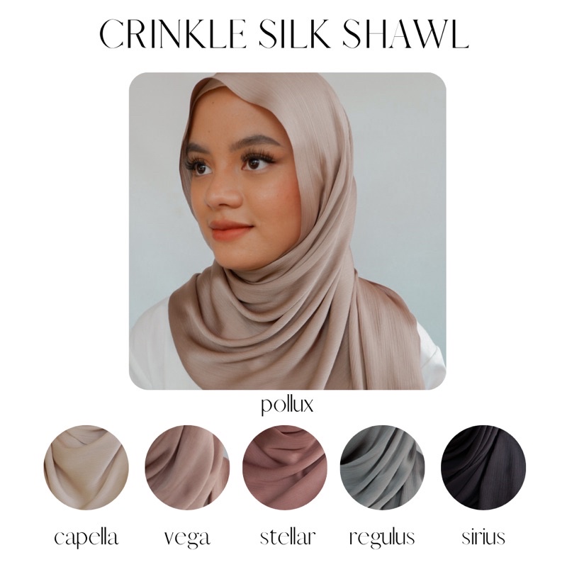 CRINKLE SILK SHAWL