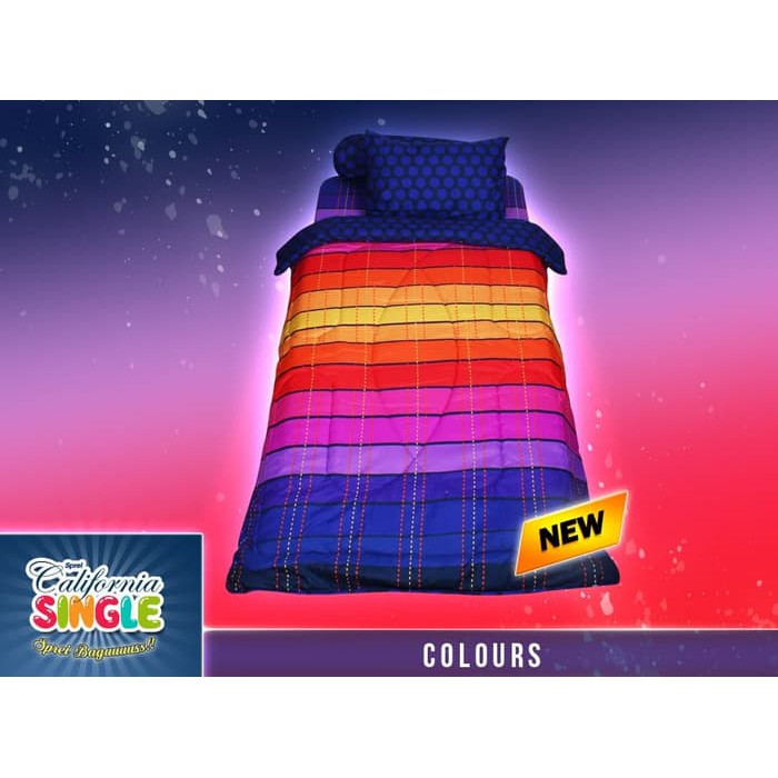 Bedcover California 120 x 200 Colours single size