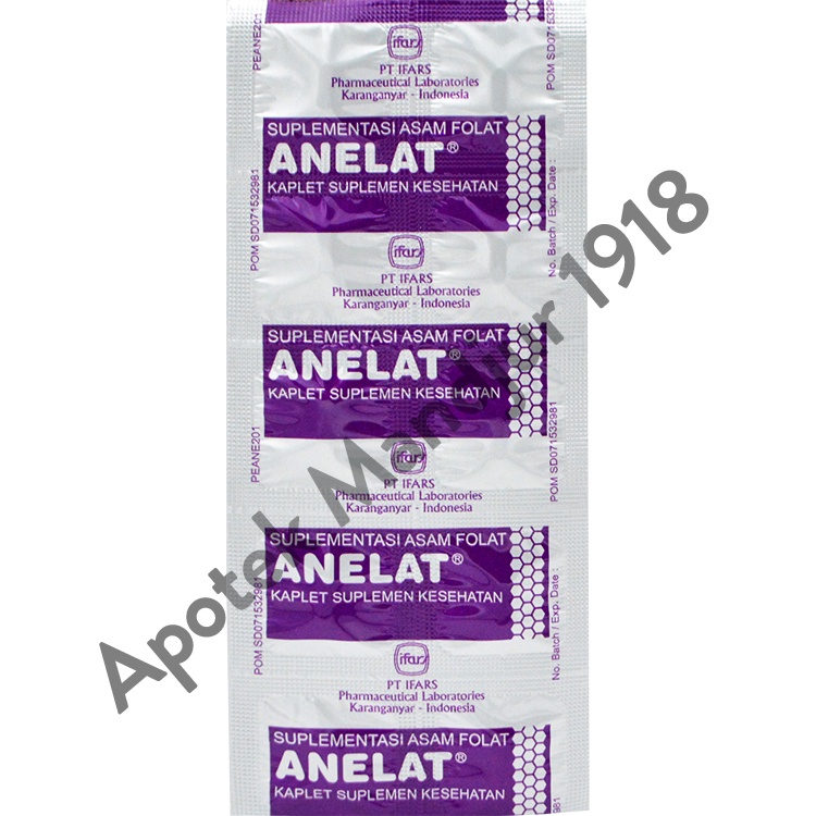 Anelat Strip 10 Kaplet - Suplementasi Asam Folat Ibu Hamil