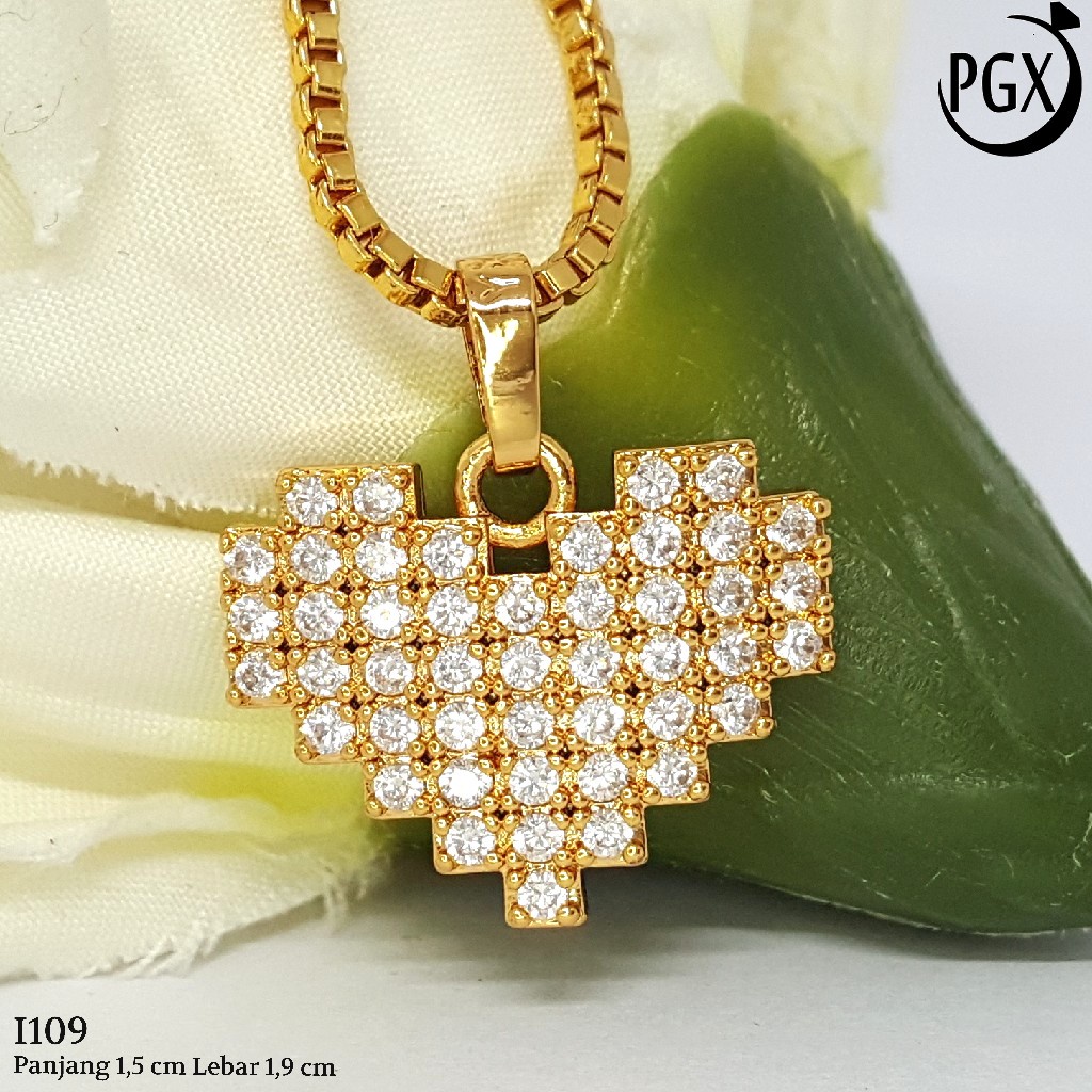 PGX Liontin Kalung Xuping Wanita Aksesoris Fashion Perhiasan Lapis Emas  - I109