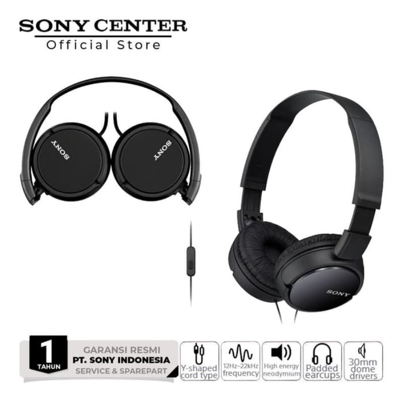 SONY MDR-ZX110AP ExtraBass Smartphone Headset Original Garansi Resmi