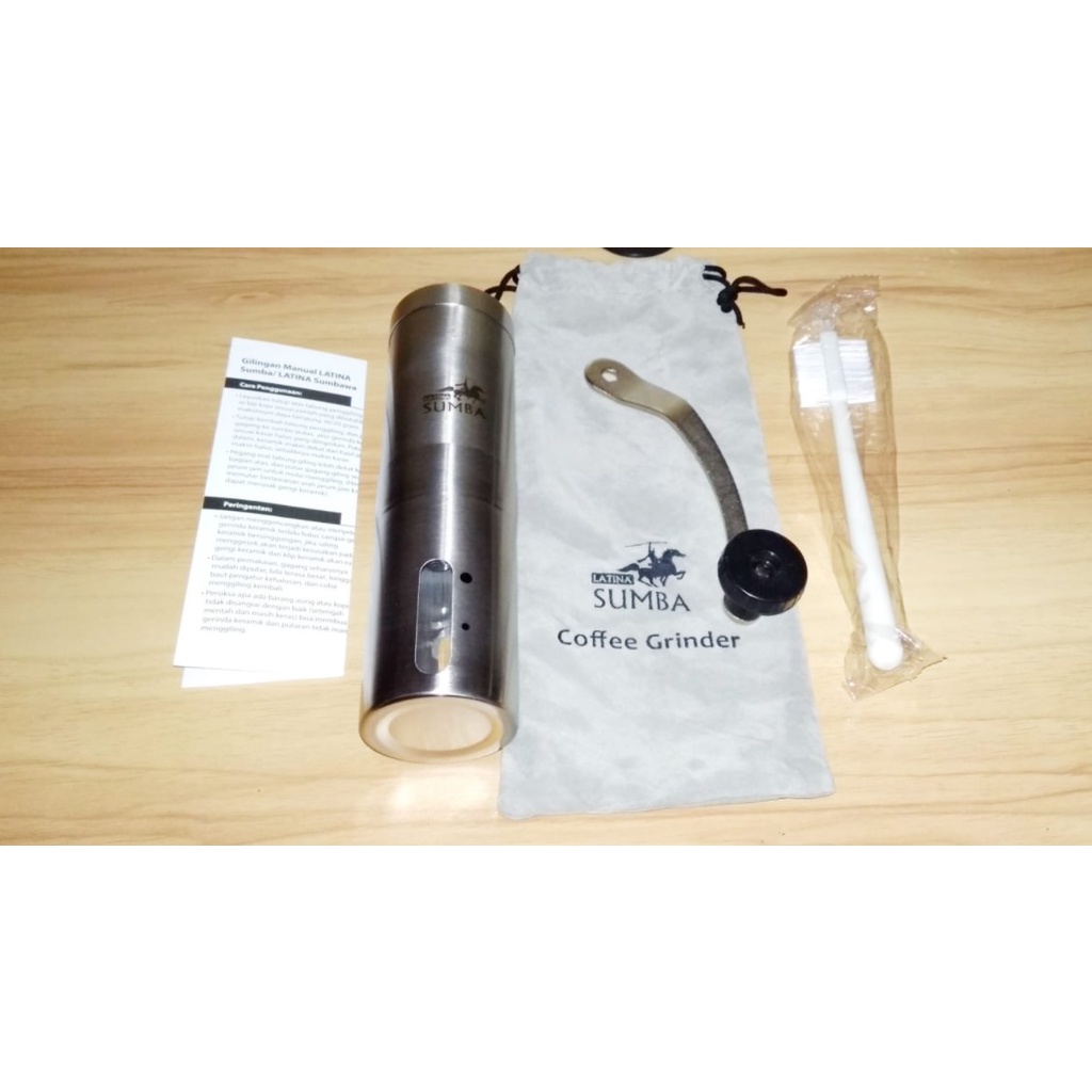 Manual Grinder Latina Sumba V7 Handy Grinder + Tote Bag + Brush/ Sikat