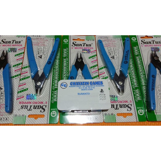 TANG PENGUPAS/PEMOTONG KABEL UPGRADE SANTUS 5&quot;(BIRU)