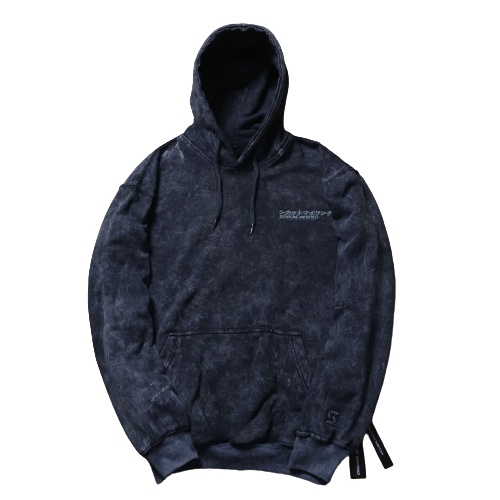 HOODIE JAPANES SANDWASH NAVY SKM&amp;PREVILLE FULL TAG &amp; LABEL