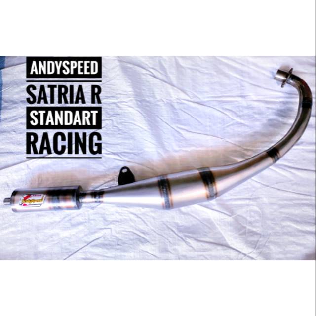 Knalpot andyspeed  Satria R 2tak Bahan plat