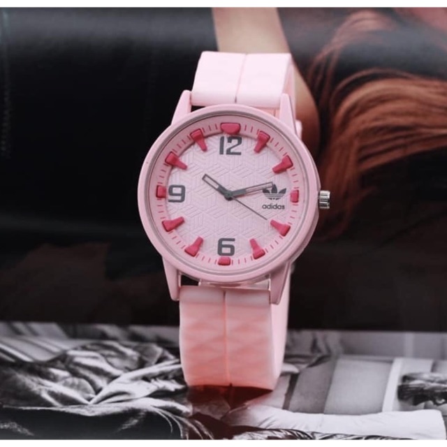 JAM TANGAN WANITA ADIDAS RUBBER| JAM FASHION