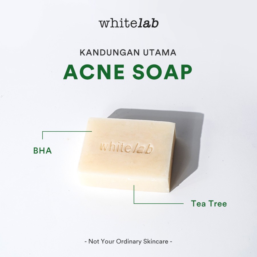 WHITELAB Acne Series Fragrance Soap - Sabun Perawatan Pelembab Pembersih Kulit Wajah Badan Jerawat