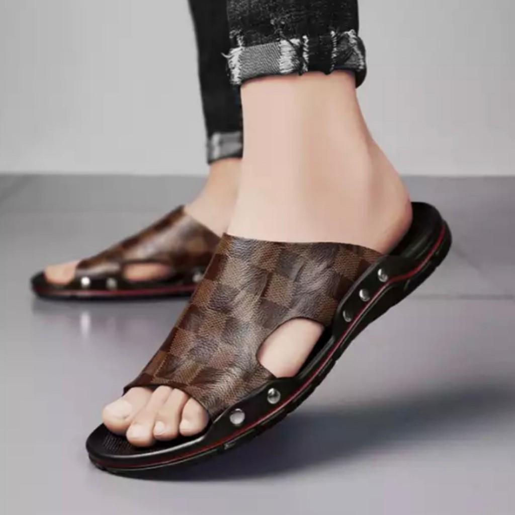 LUTTON - sandal slop pria trending 2022 - SANDAL SLOP CATUR