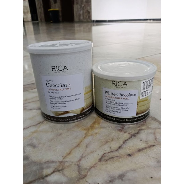 Rica White Chocolate Wax 800gr/400gr lem waxing cabut bulu