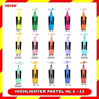 

Highlighter Stabilo Stabillo Penanda Berwarna Pastel Joyko HL-1~11