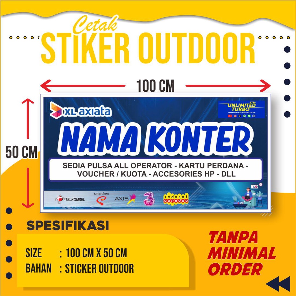 

Stiker Outdoor Etalase Konter Bagian Bawah / Stiker Outdoor/ Stiker Dekorasi Konter / Stiker Hiasan Konter ukuran 1 meteran