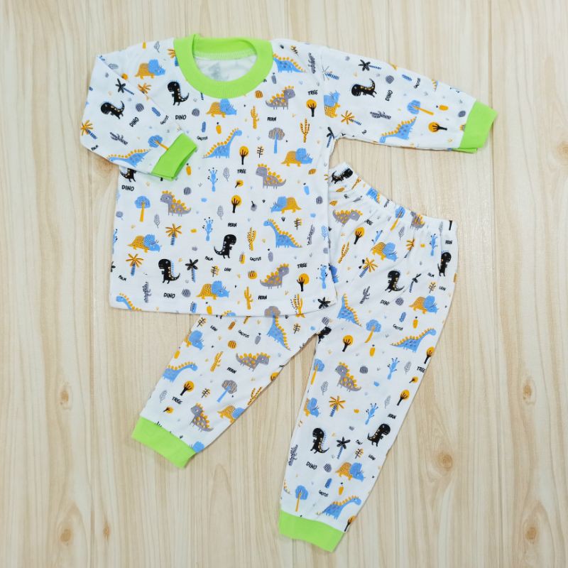 [Ss-8047] Pakaian Bayi 0-12bulan, Piyama Anak, Baju Tidur Bayi, Baju Kaos Anak Lengan Panjang