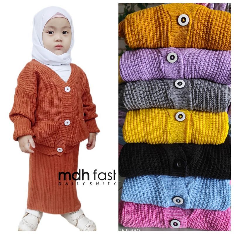 Set Cardigan Rajut anak