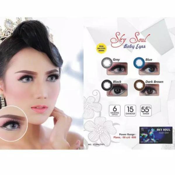 Terbaru.. Sky Soul Baby Eyes 15.0mm Bisa Minus Surabaya Soflens