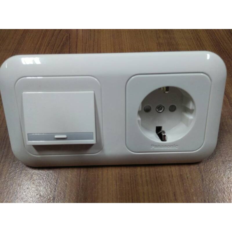 saklar engkel lebar + stop kontak &quot;non cp&quot; dan &quot;cp&quot; panasonic