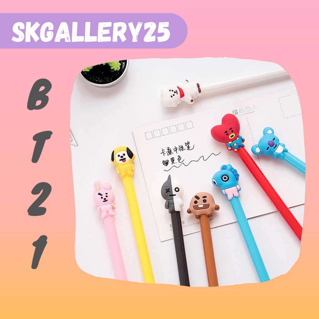 

Pulpen Karakter BT21 Fancy Gel