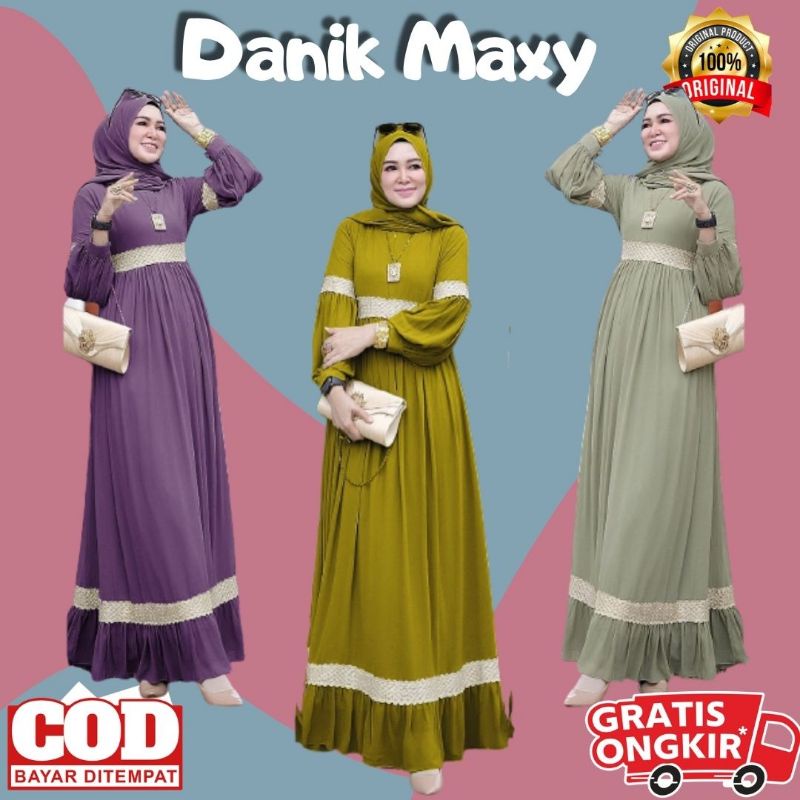Danik Maxi Polos Dress Cerutty terbaru