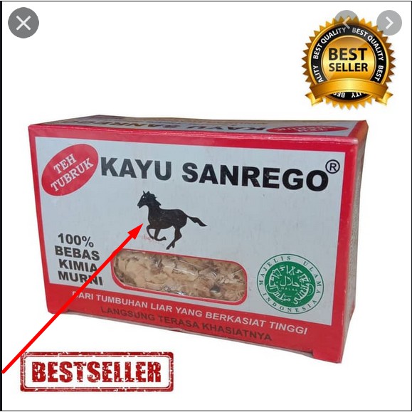 

TEH TUBRUK KAYU SANREGO 100% Isi 5 Sachet