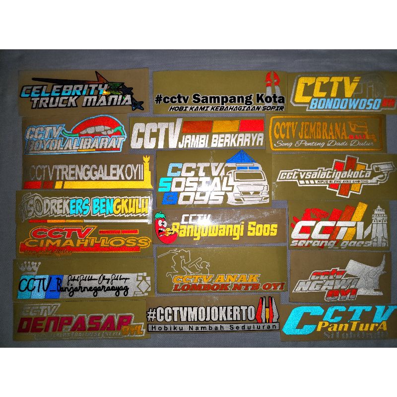 Sticker cctv truk Stiker cctv  truckmania cutting Nyala (Bijian)-2
