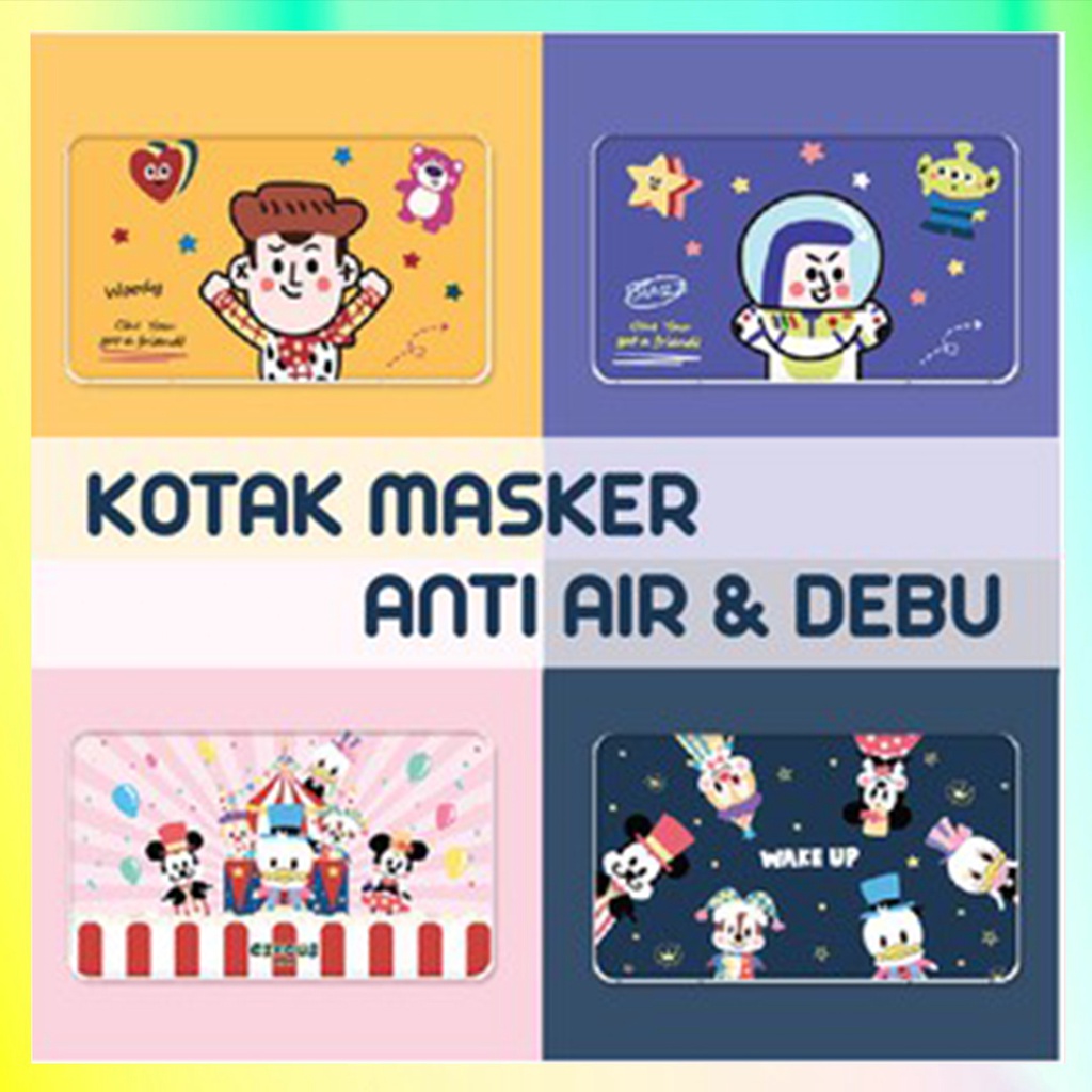 NEW NORMAL Kotak Masker Portable Higenis Pas Makan / Lepas Masker waktu Kerja / Sekolah