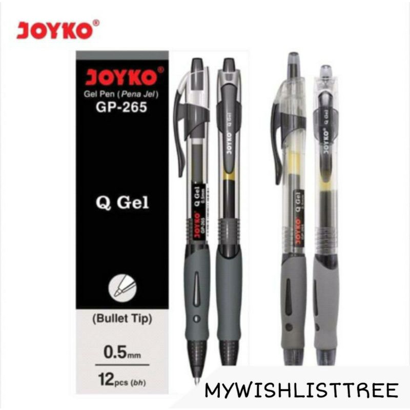 

PEN GEL JOYKO CETEK Q GEL GP-265 1PCS | PEN TINTA SEKOLAHAN KANTORAN | PULPEN TINTA GEL STATIONERY