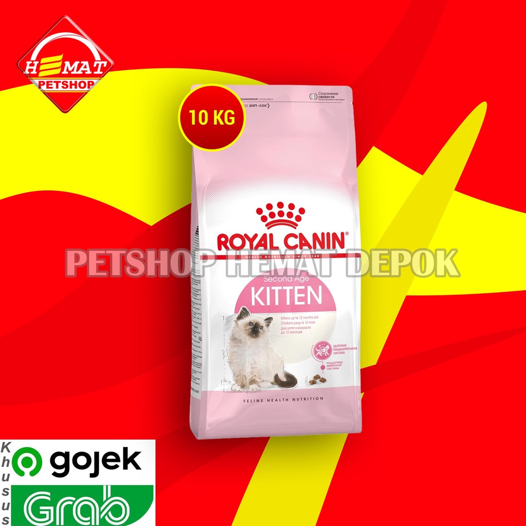 [GOSEND] Royal Canin Kitten 36 10 kg Makanan Kucing Kiten Second Age 10Kg