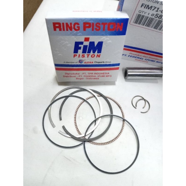 Piston seher kit byson oversize 50 original fim