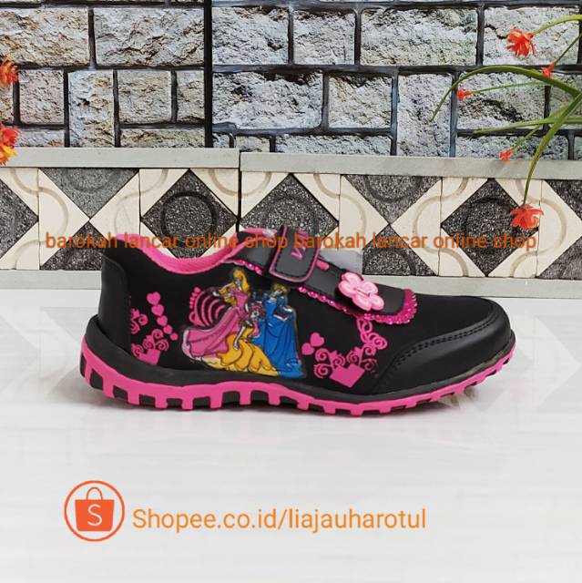 SEPATU FROZEN ANAK TK LUCU PINK SIZE 26-30 SPORTY