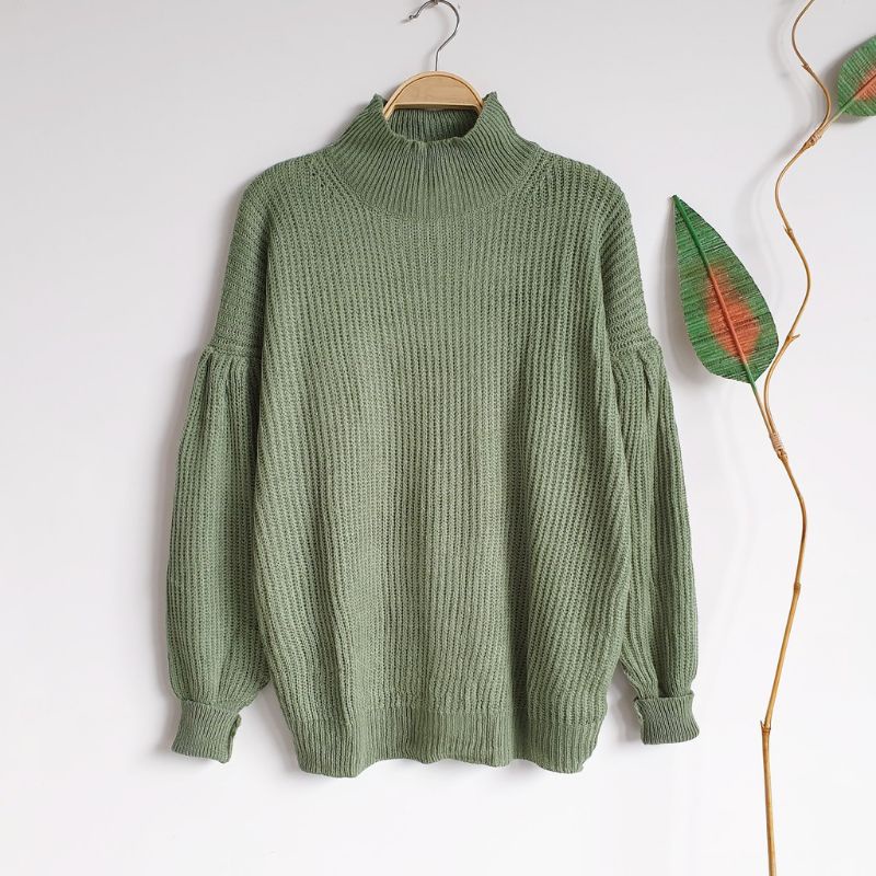 TURTLENECK KNIT ATASAN WANITA