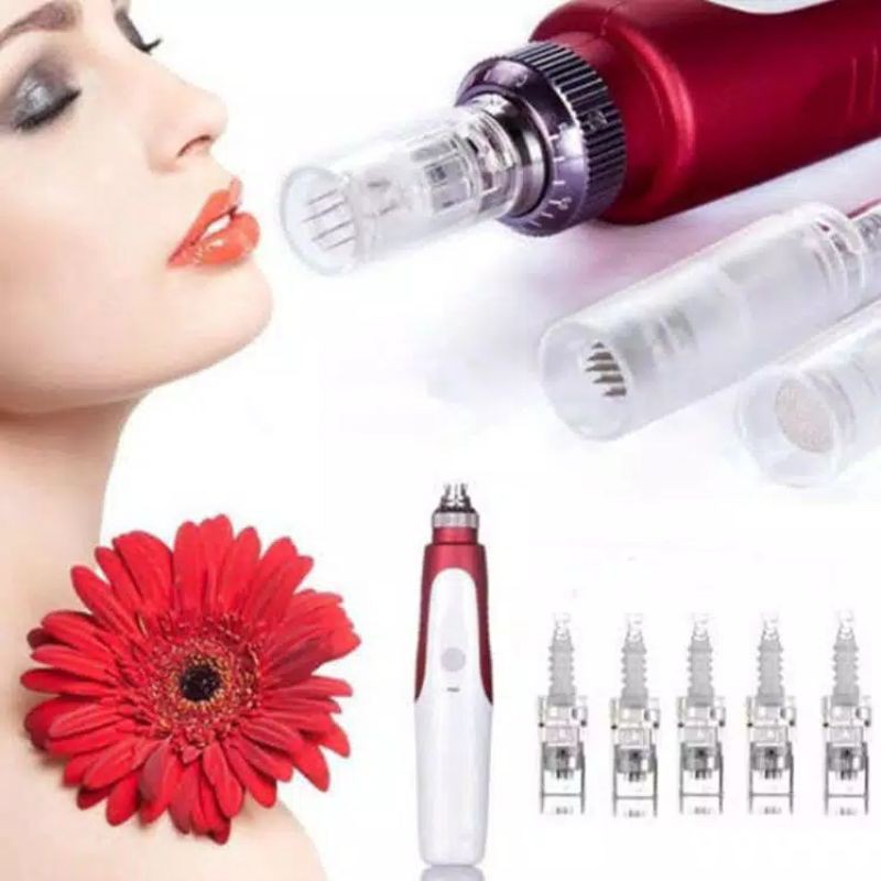 My M Micro Needle Derma Pen Electric 12 Pins Perawatan kulit wajah