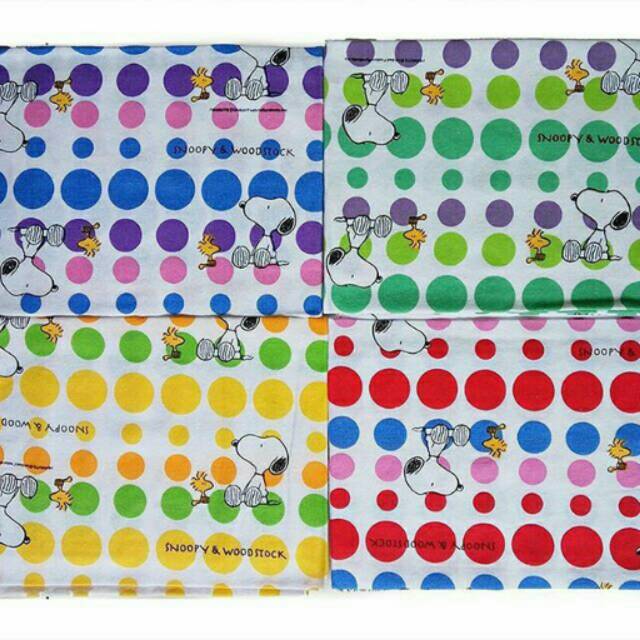 Bedong Bayi per Lusin 90x90cm Motif Snoopy