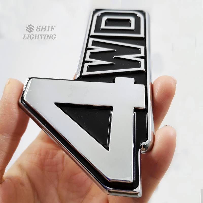 1pc Stiker Emblem Logo 4WD Bahan ABS Untuk Bagasi Belakang Mobil Mitsubishi Pajero V31