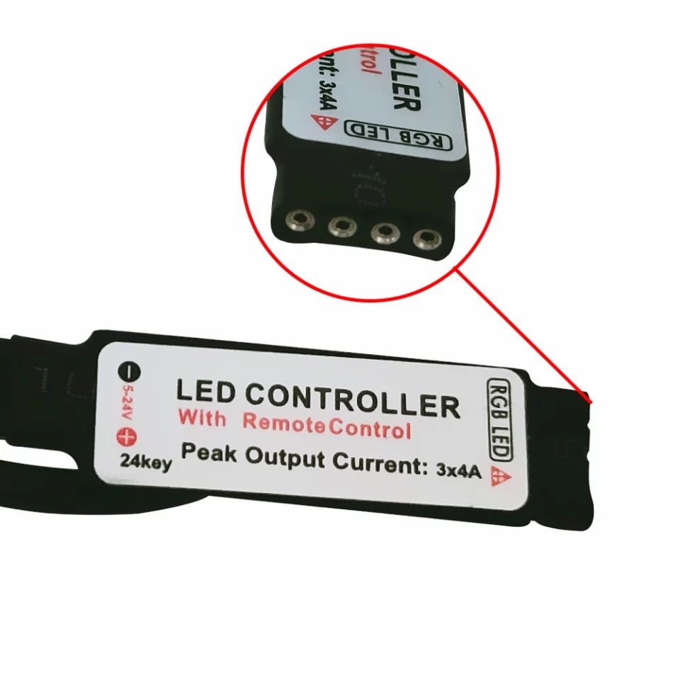 REMOTE CONTROLLER 5V 24 TOMBOL USB DRIVER CONTROL LAMPU LED STRIP 3528 5050