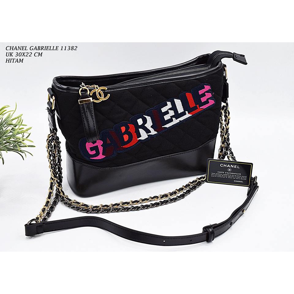 tas chanel gabriel kulit rantai  bludru tebal new 7760
