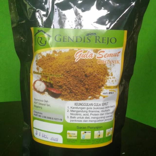 

Gula semut / gusem asli 250gr