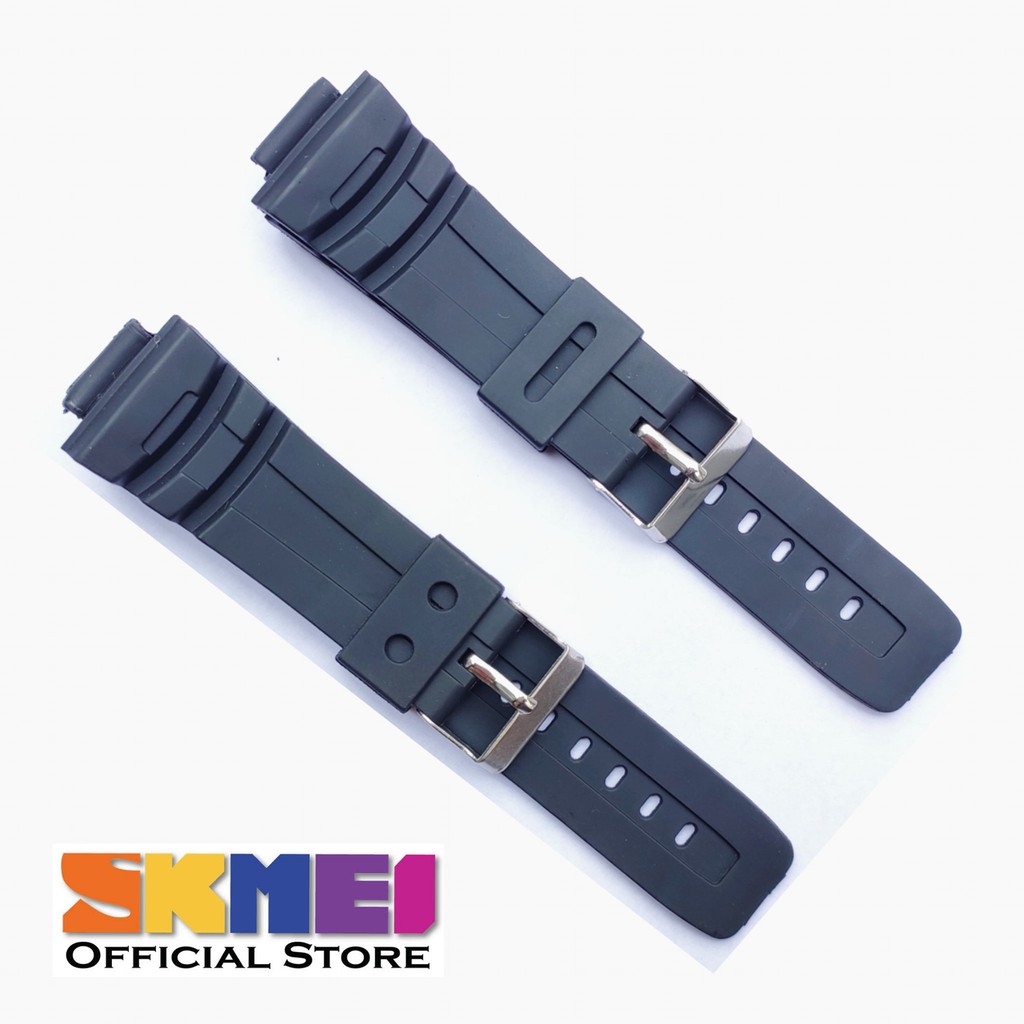 Strap tali jam tangan Skmei 1243 SKMEI 1243 Hitam tali skmei.
