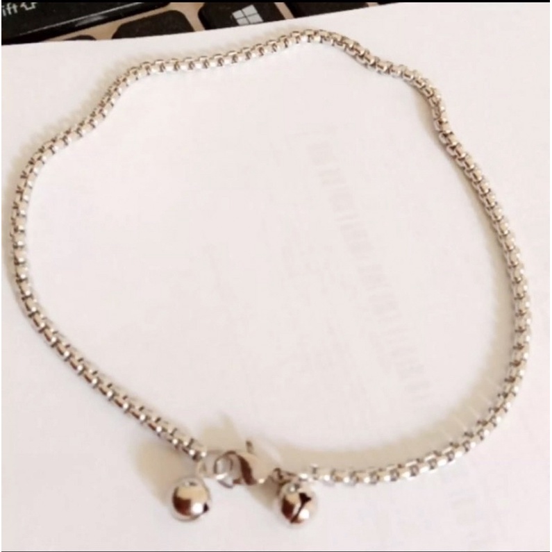 GELANG KAKI TITANIUM ASLI / PERHIASAN WANITA ASLI TITANIUM
