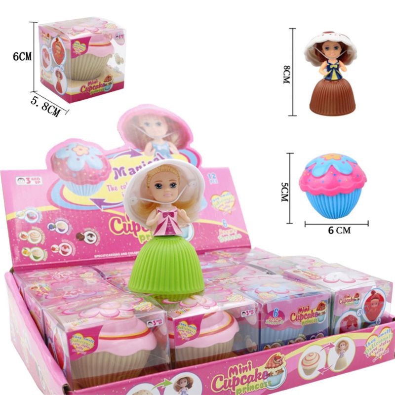 Mary Trafo Bentuk 3inch Untuk Boneka Cupcake Princess Untuk Boneka Untuk Balita Perempuan Fa