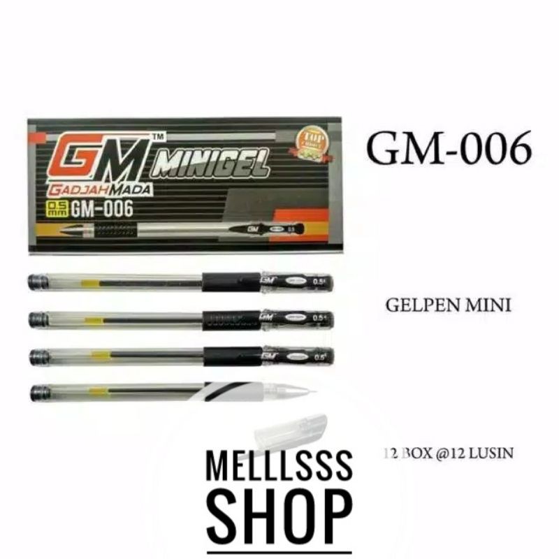 PULPEN MINIGEL  GM-006 1 PAK(ISI 12 PCS)