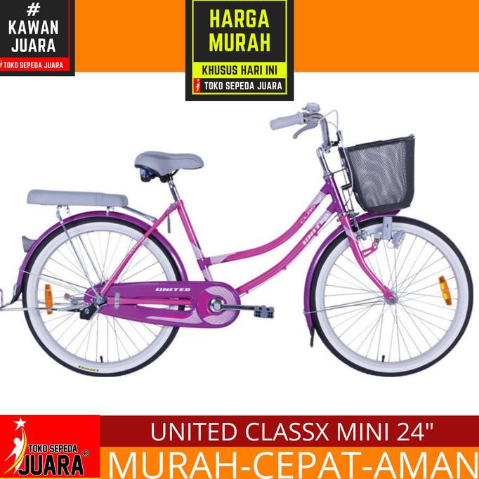 Sepeda United Class X Mini 24 Inci Keranjang