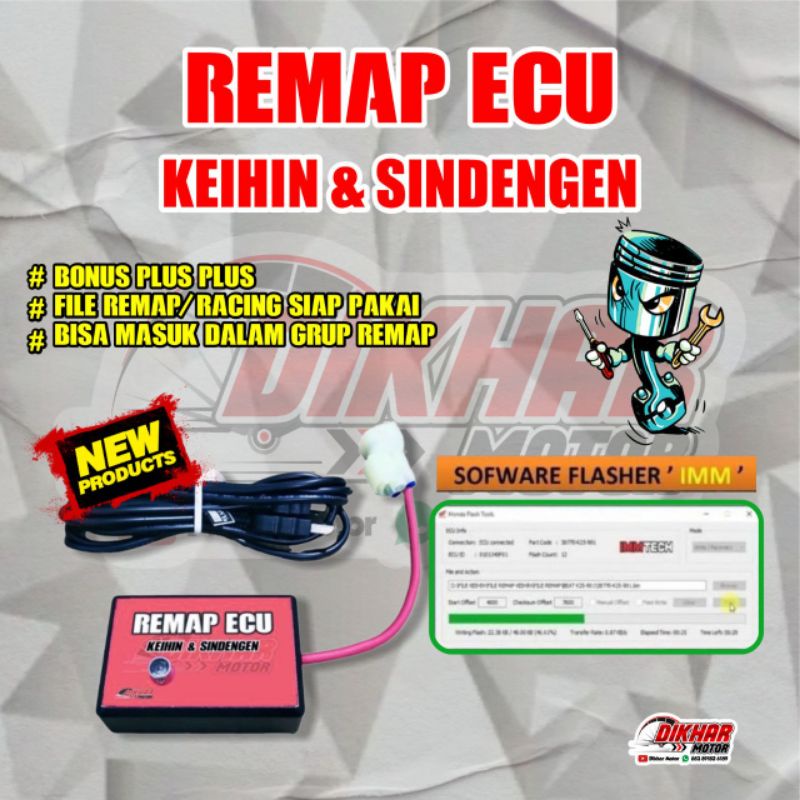 REMAP ECU HONDA KEIHIN&amp; SINDENGEN PAKET SUPER KOMPLIT