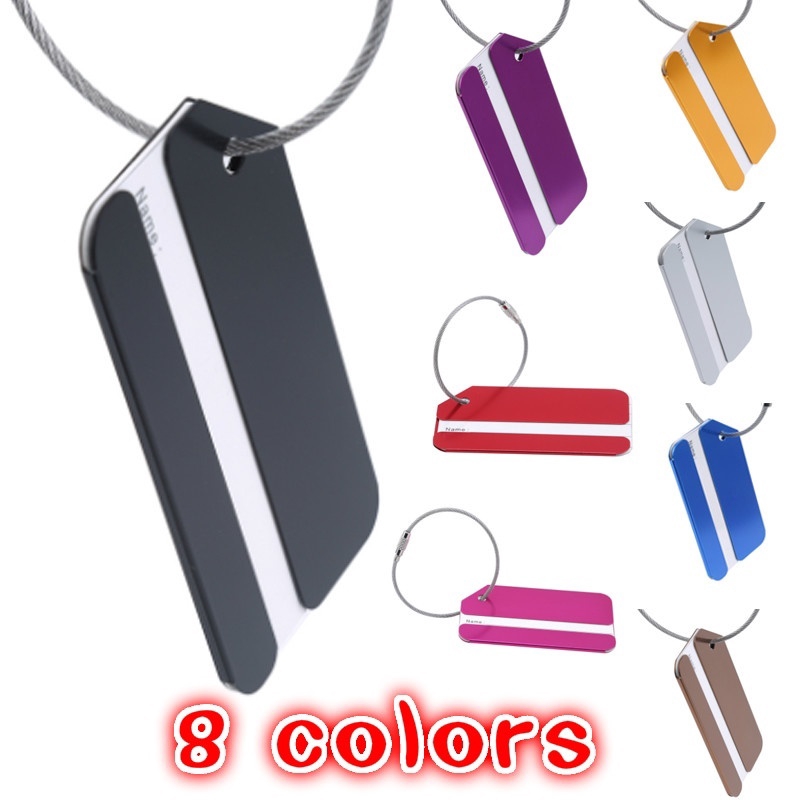 Aluminum Luggage Tag Boarding Pass Pure Metal Luggage Checking Tag Shopee Indonesia