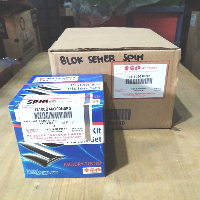 Blok Seher Kit Piston Spin 125, Skywave. Ori Sgp.