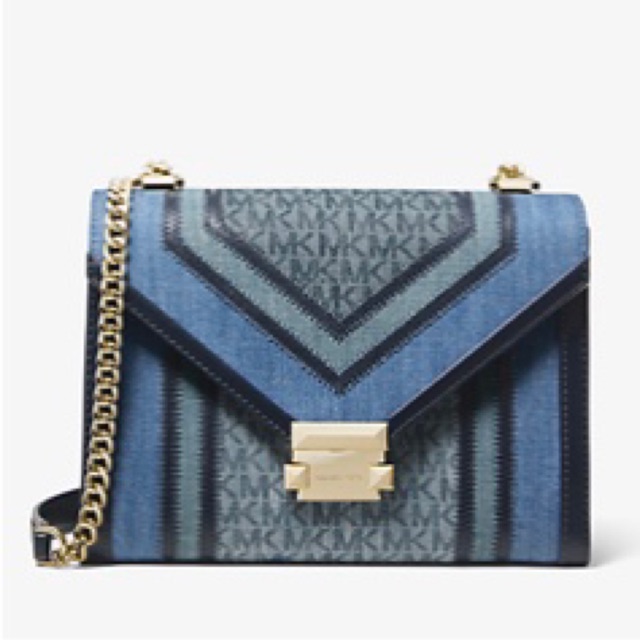 michael kors blue jean purse