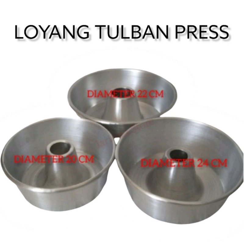 Loyang kue bolu tulban 20cm,22cm,24cm Anti lengket loyang kue/loyang bolu/loyang tulban pres murah/cetakan kue/tanpa sambungan peralatan memasak