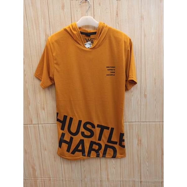 KAOS TOPI DISTRO WARNA KUNING LENGAN PENDEK