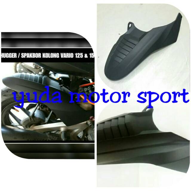 Spakbor kolong vario 125 150 hitam dop doff