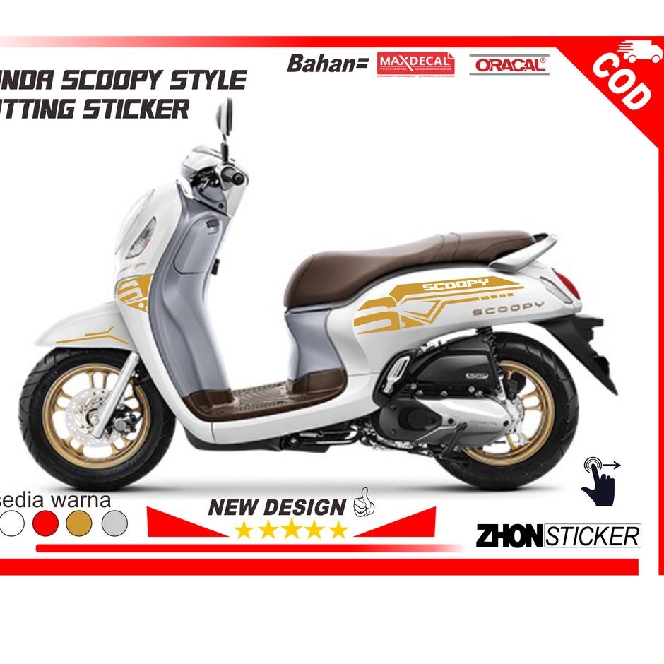Hemat Terbatas STRIPING CUTTING SCOOPTY NEW 2021 PRESTIGE STYLE STICKER SCOOPY LIS BODY SCOOPY MODEL