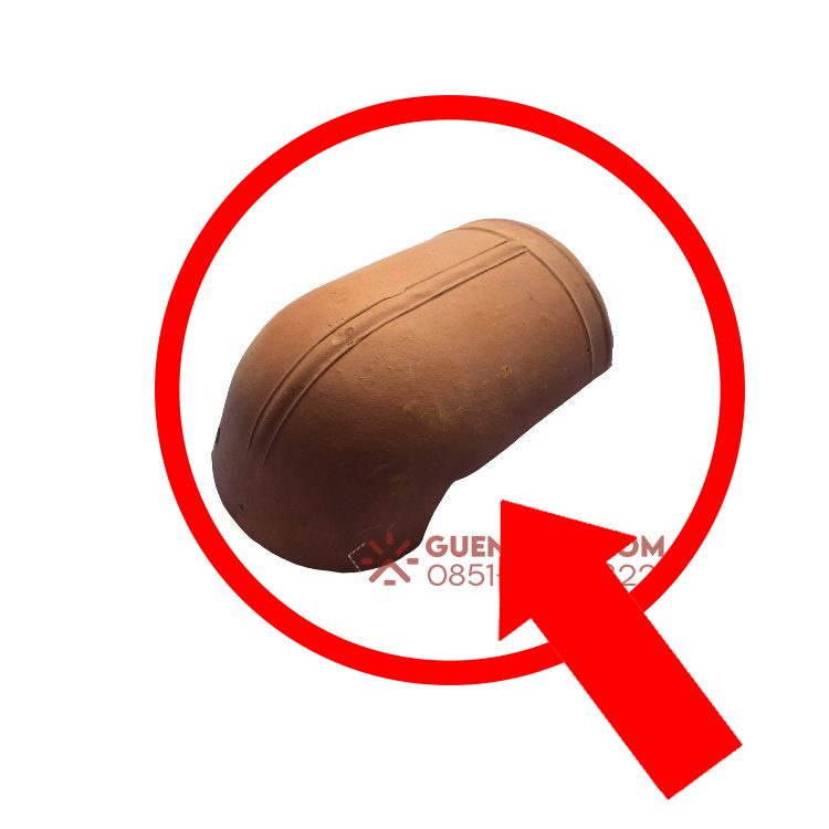 Genteng Keramik Jatiwangi Plentong Natural Nok Jure