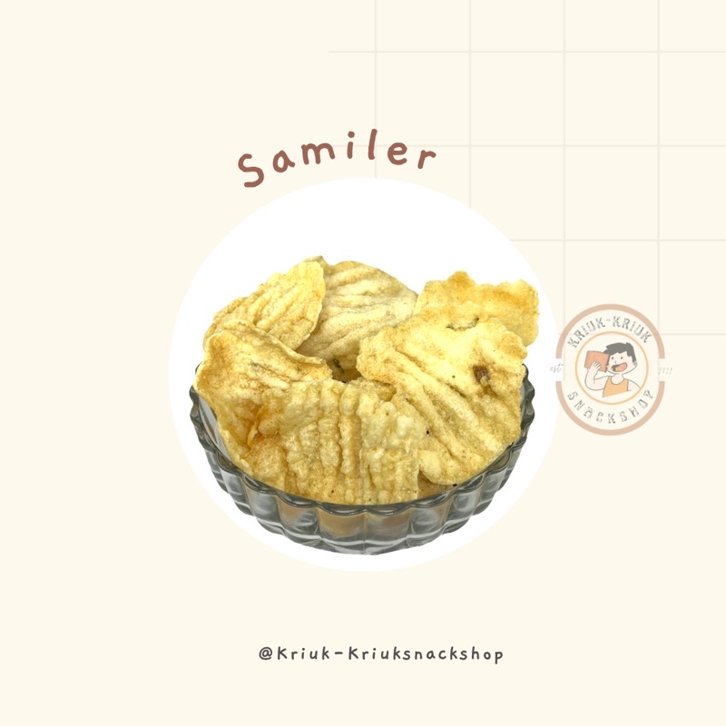 

SAMILER//KERIPIK SINGKONG//KERIPIK SAMILER//KRIUK-KRIUKSNACKSHOP MALANG